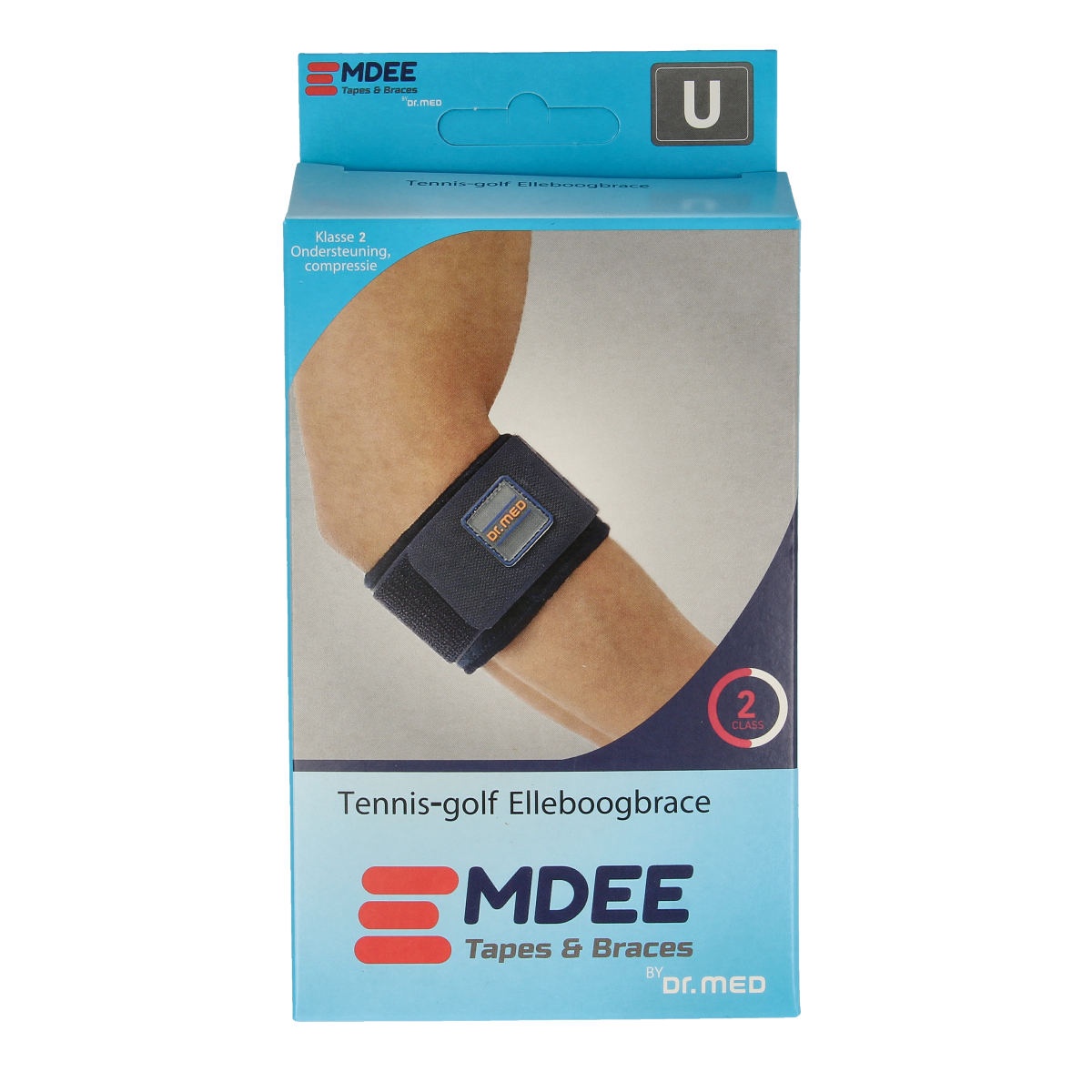 Emdee Tennis/golf arm supportband blauw 1.00 Stuks