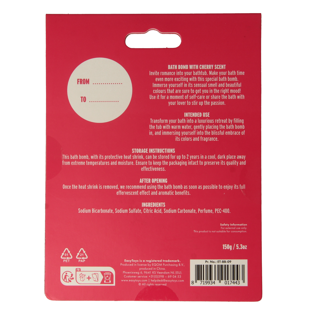 EasyToys Badbruisbal willy 1.00 Stuks