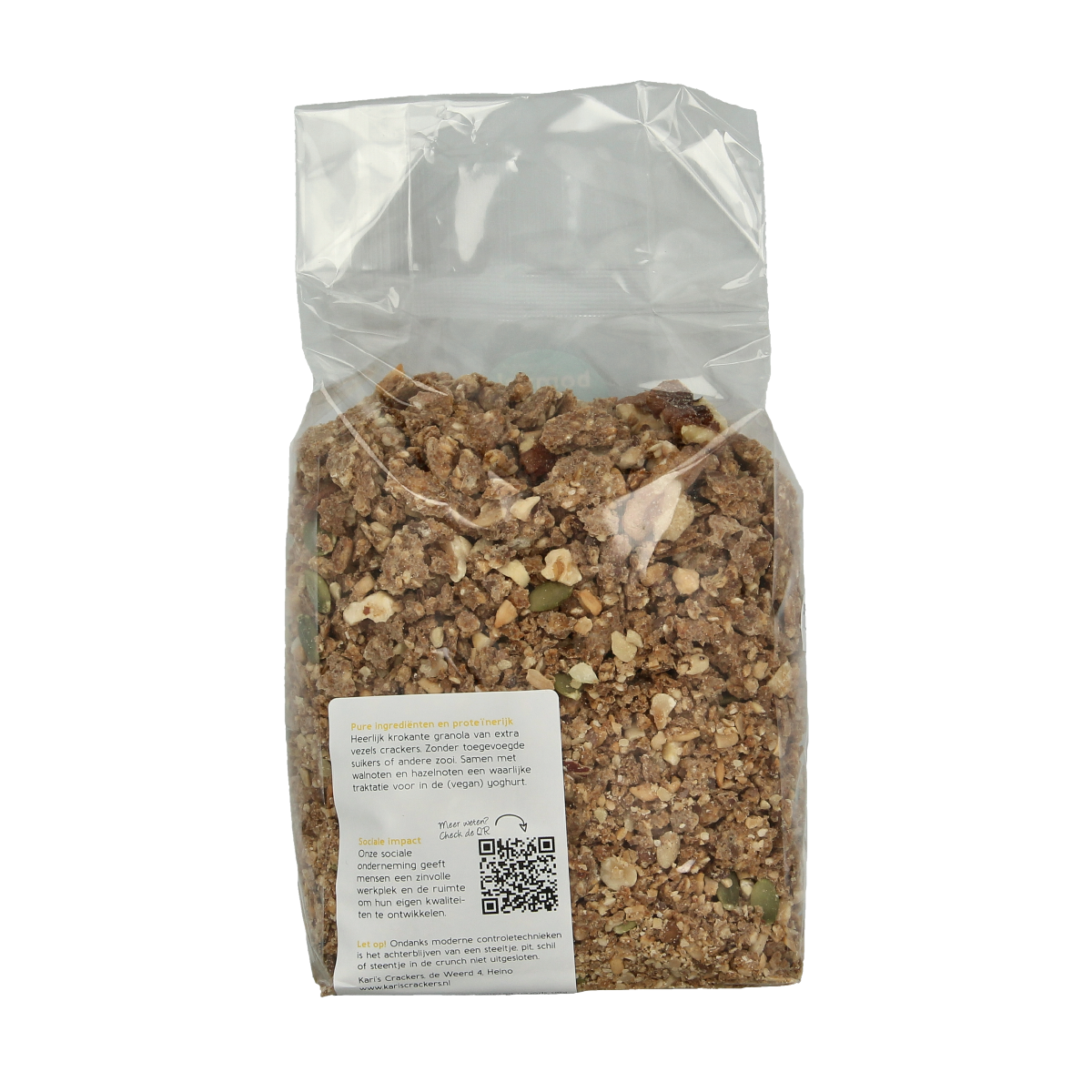 Kari's Crunch  Granola extra vezels eiwit bio 330.00 Gram