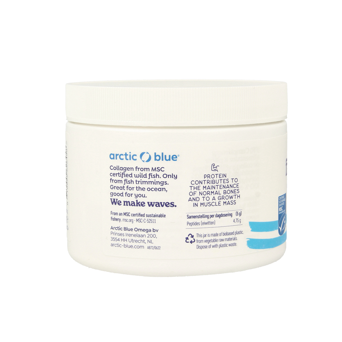 Arctic Blue Viscollageen poeder MSC naturel 150.00 Gram