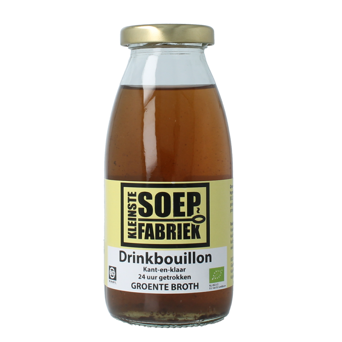 Kleinstesoepfabriek Drinkbouillon groente bio 245.00 Milliliter
