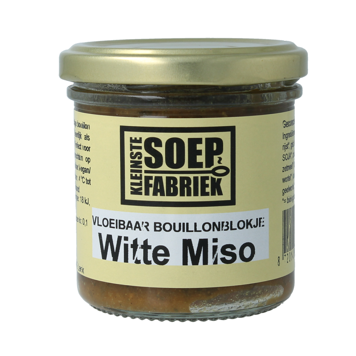 Kleinstesoepfabriek Vloeibaar bouillonblokje witte miso 150.00 Milliliter