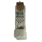 Apollo Slofsok anti slip unisex grijs/beige maat 43-46 1.00 Paar