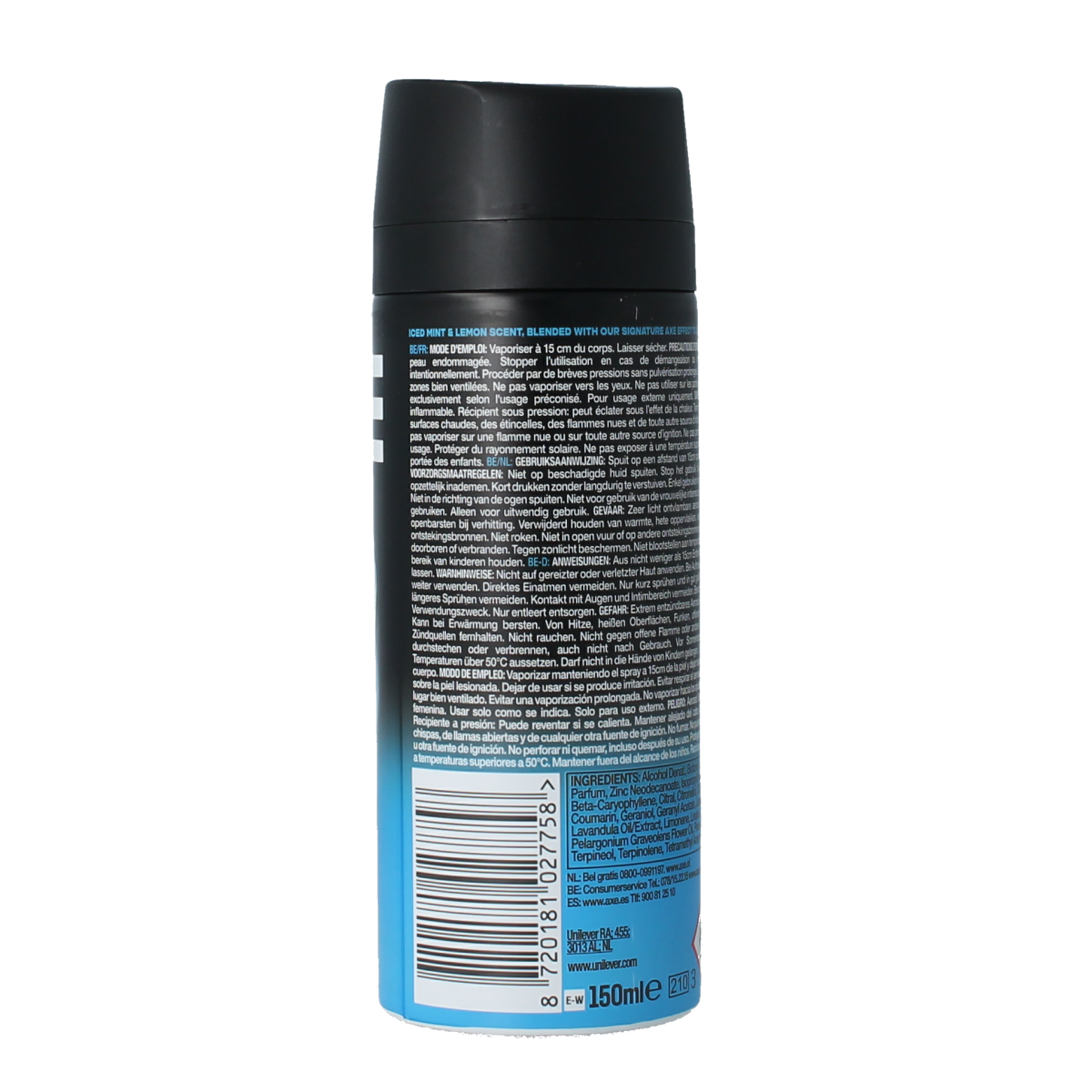 AXE Deodorant bodyspray ice chill 150.00 Milliliter