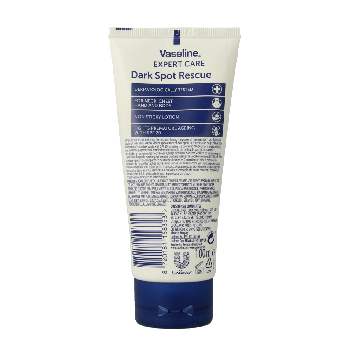 Vaseline Dark spot rescue lotion 100.00 Gram