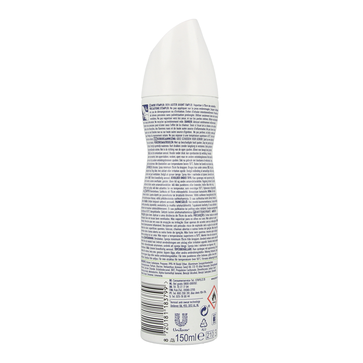 Rexona Deodorant spray aloe vera 150.00 Milliliter