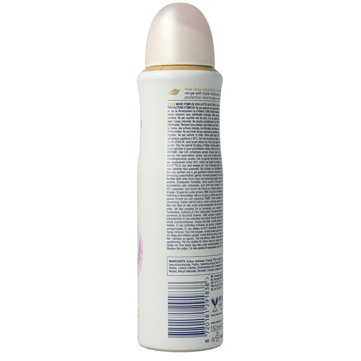Dove Deodorant spray soft feel 150.00 Milliliter