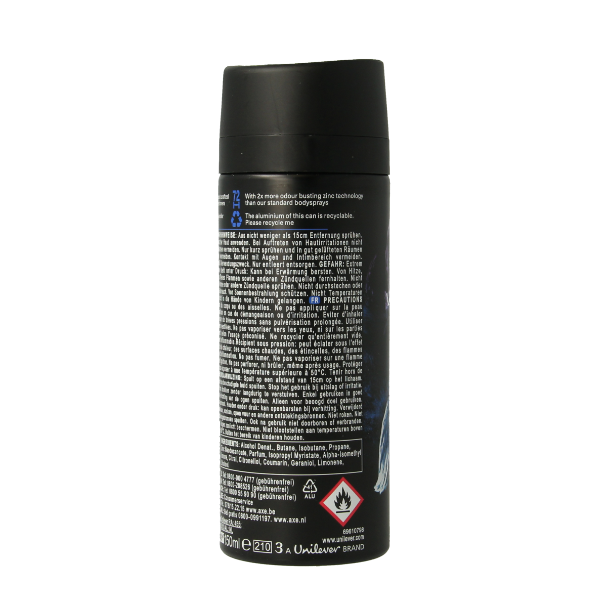 AXE Deodorant bodyspray kenobi blue lavender 150.00 Milliliter