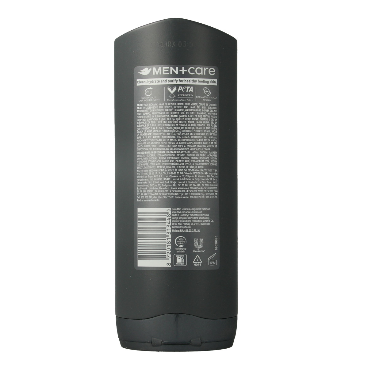 Dove Shower men + care clean comfort 400.00 Milliliter