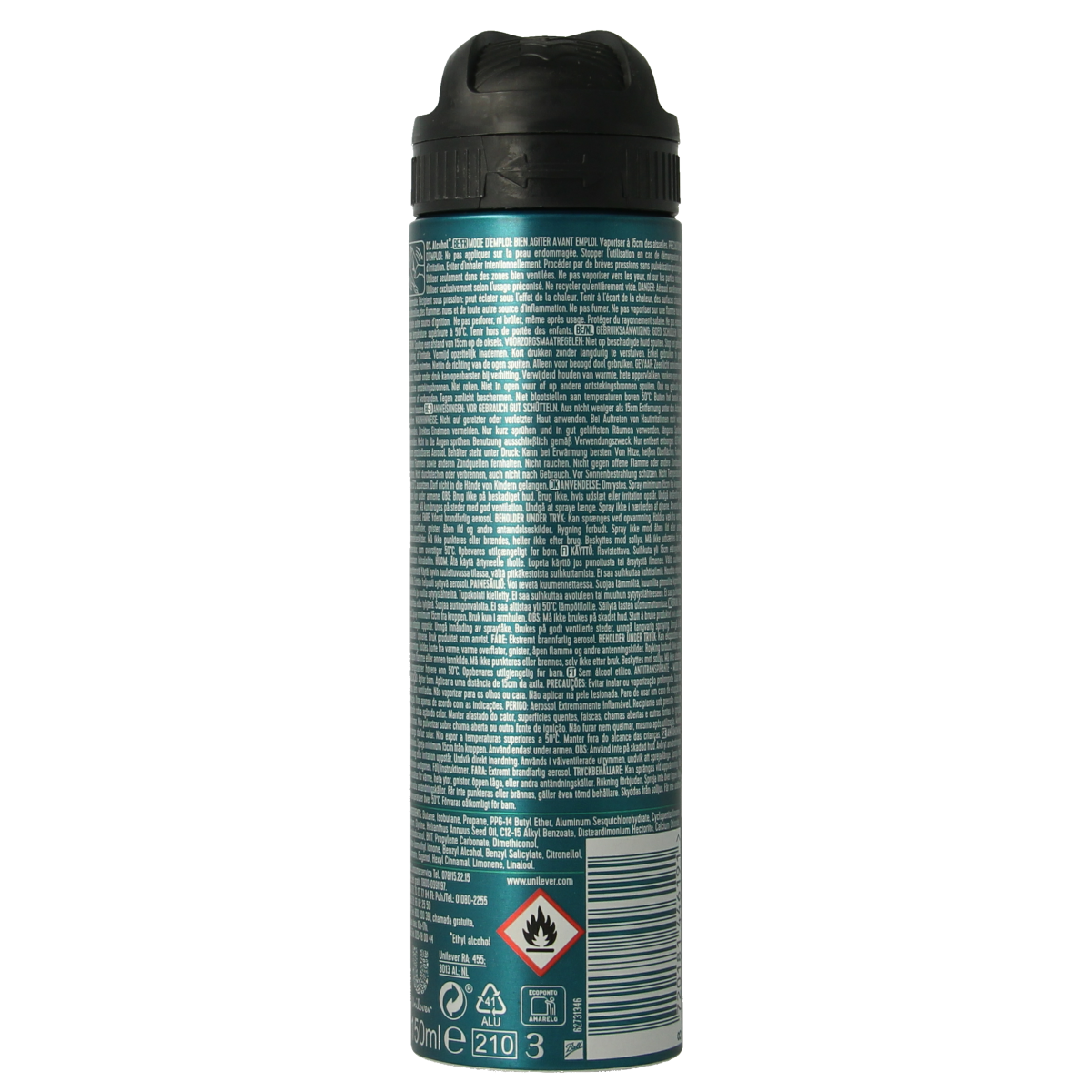 Rexona Deodorant spray 72h sensitive 150.00 Milliliter