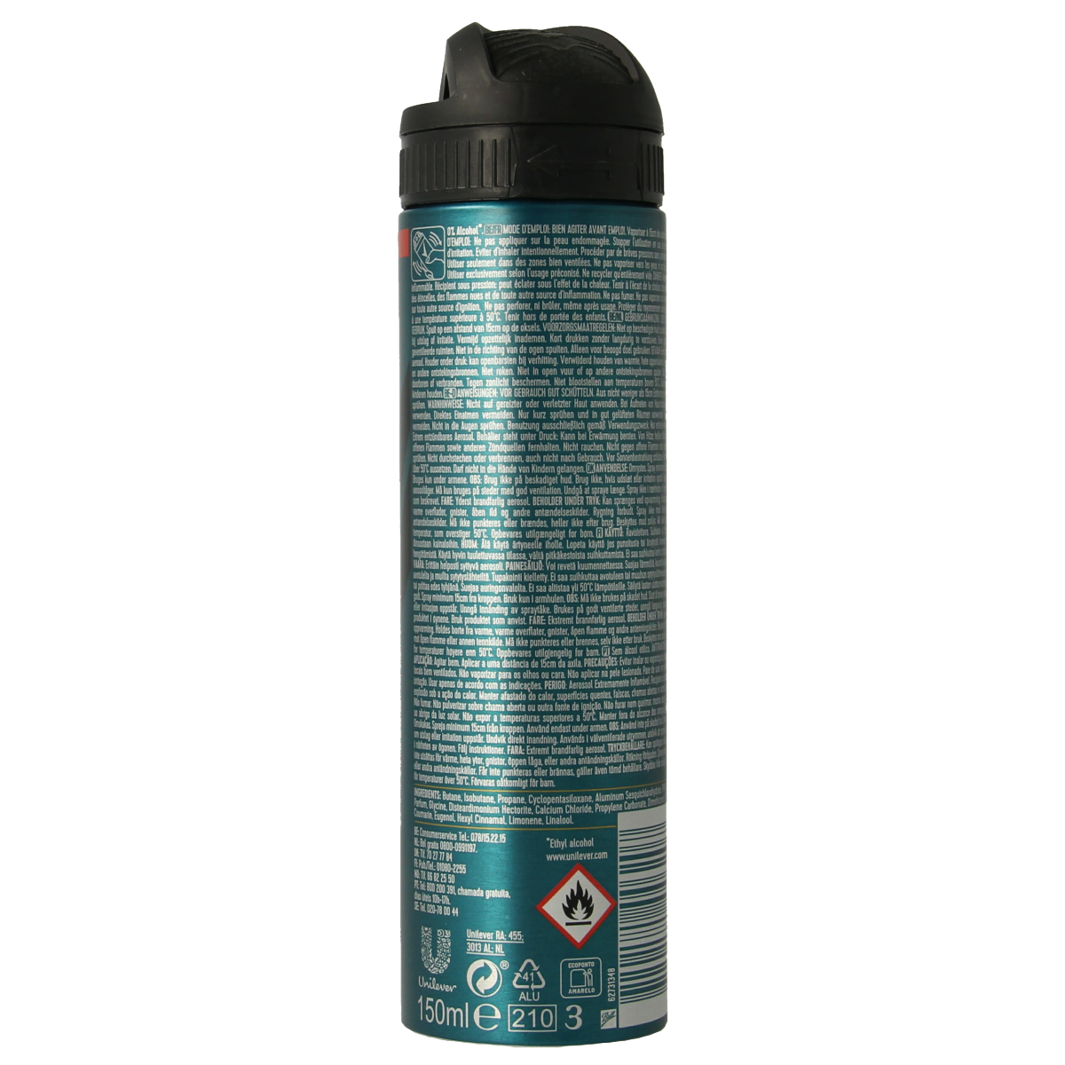 Rexona Deodorant spray 72h sport cool 150.00 Milliliter