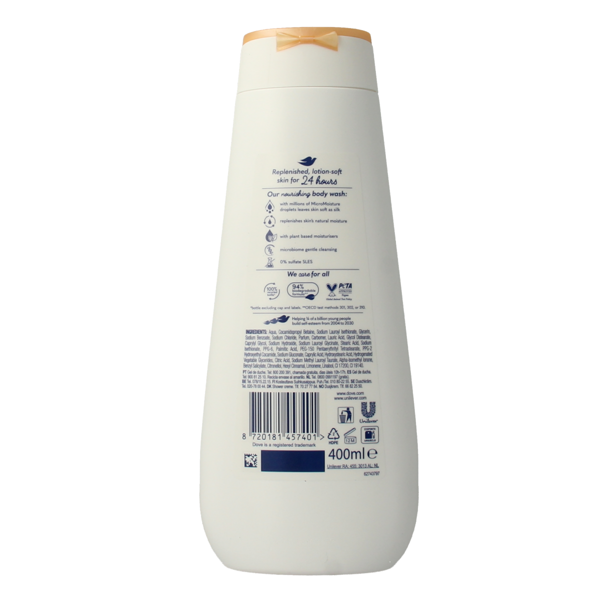 Dove Shower advanced nourishing silk 400.00 Milliliter