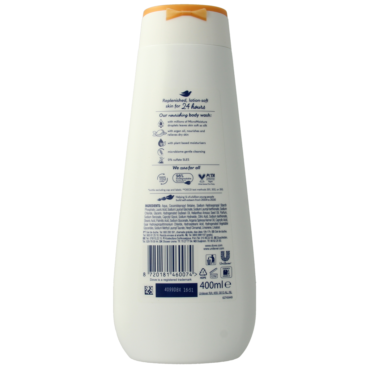Dove Shower advanced nourish care 400.00 Milliliter