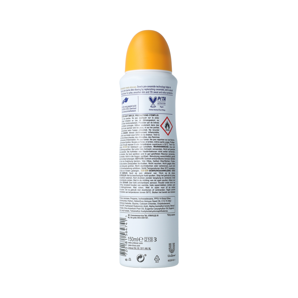 Dove Deodorant spray go fresh passievrucht & citroengr 150.00 Milliliter