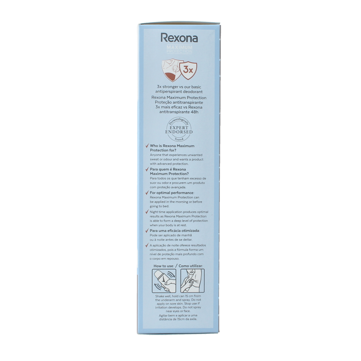 Rexona Deodorant spray max pro clean scent 150.00 Milliliter