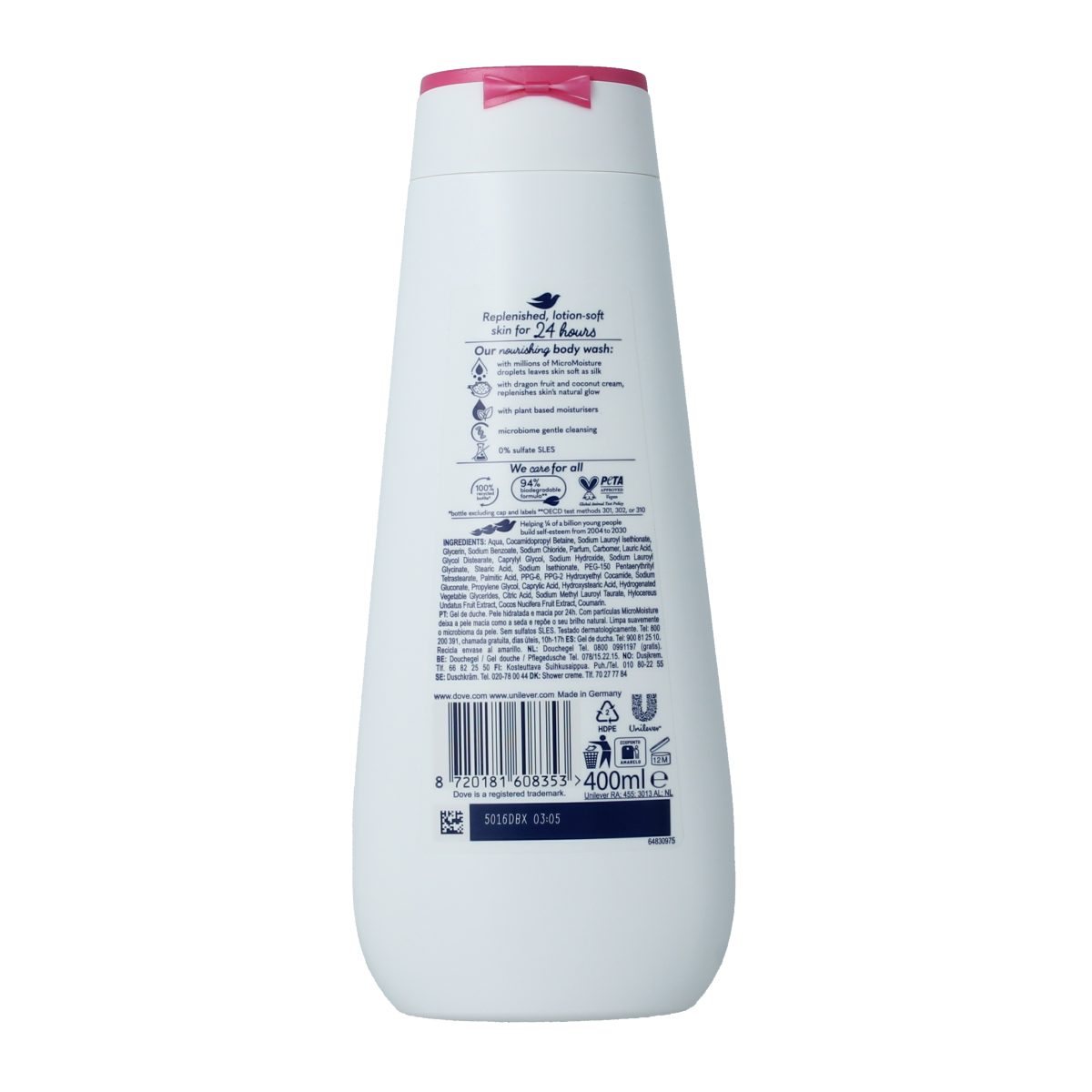 Dove Shower advanced replenishing 400.00 Milliliter