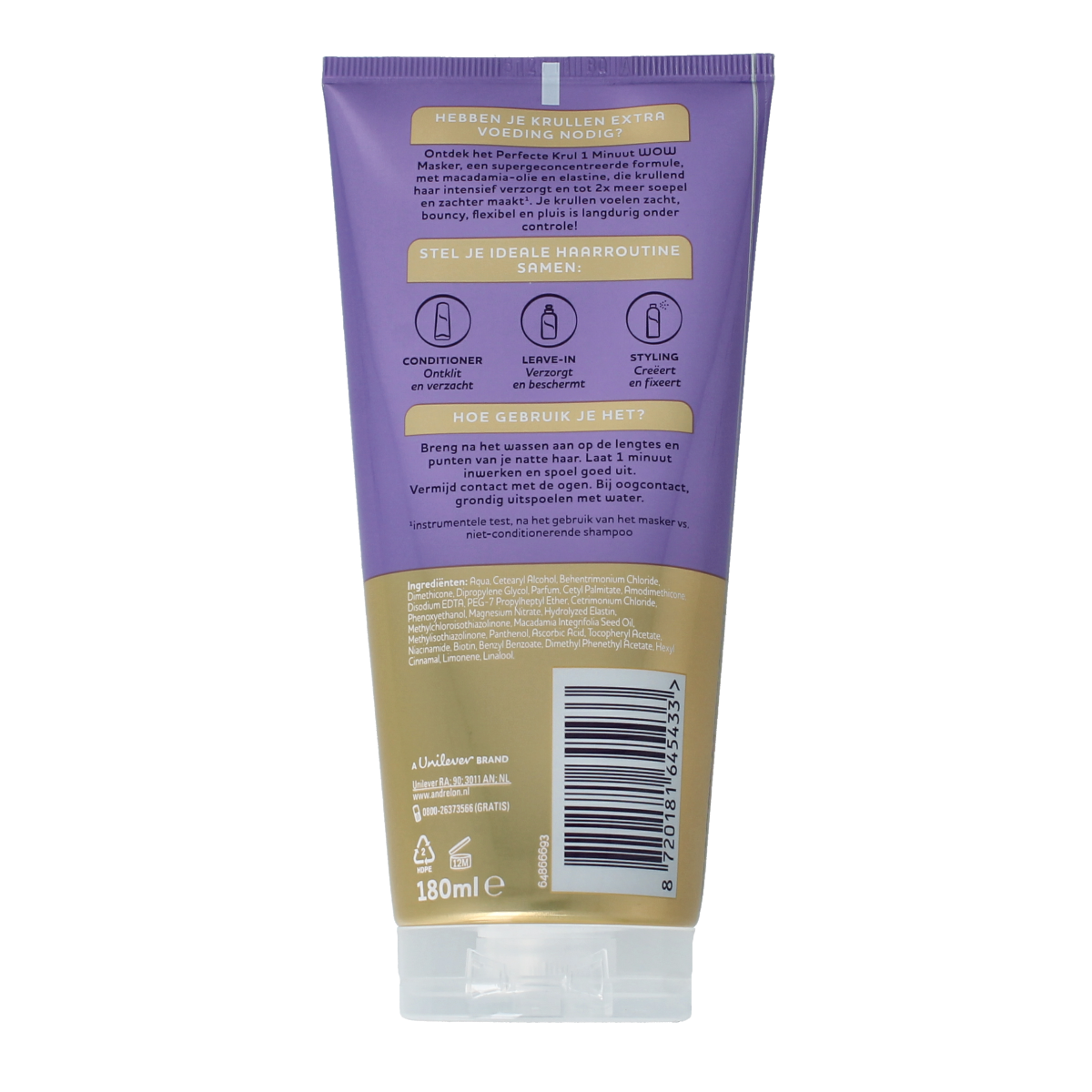 Andrelon Masker 1 minuut perfecte krul 180.00 Milliliter