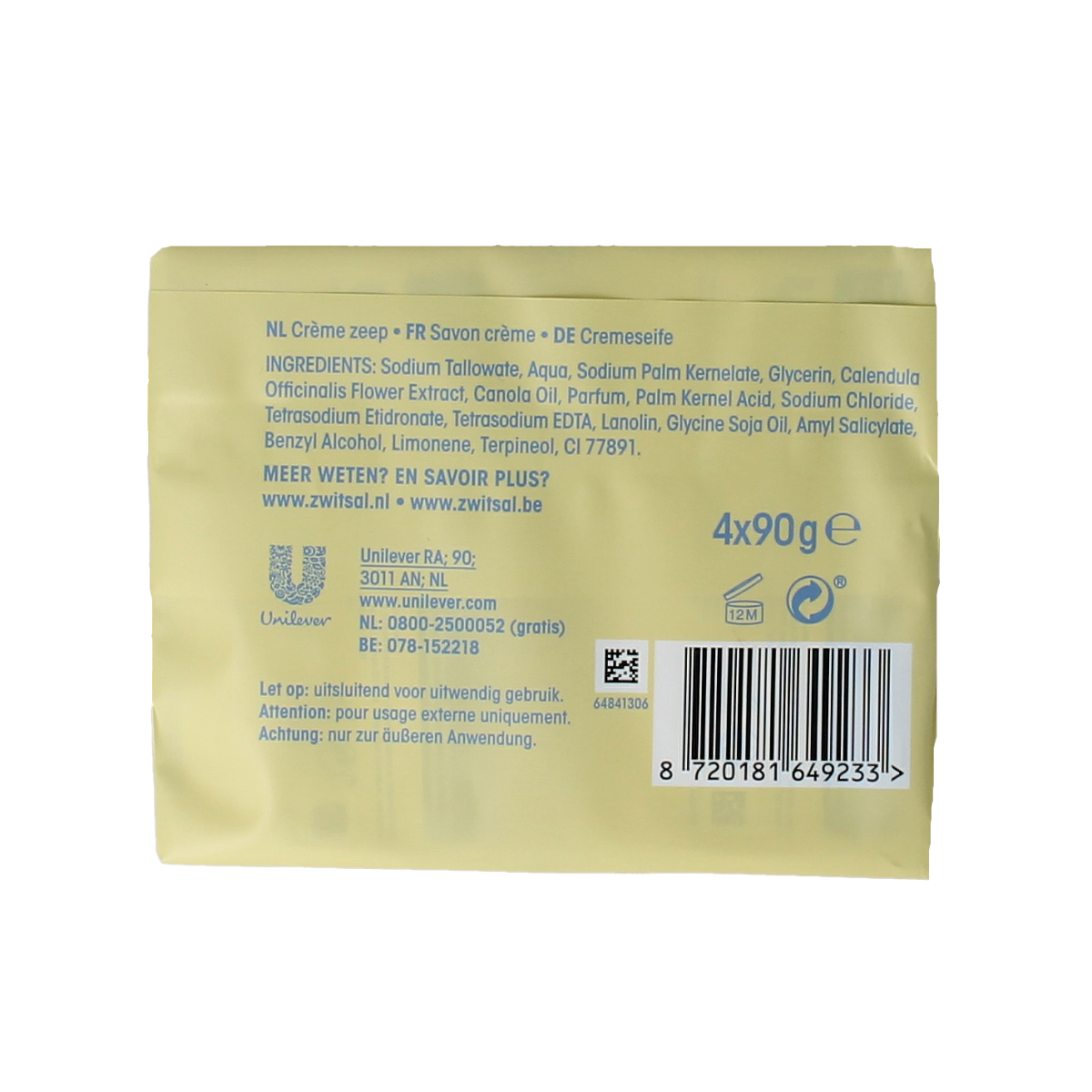 Zwitsal Zeep 4-pak 360.00 Gram