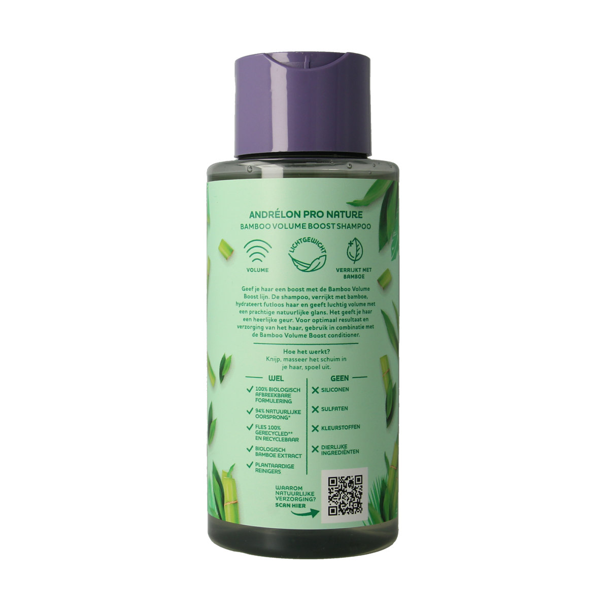 Andrelon Shampoo pro nature volume boost 400.00 Milliliter