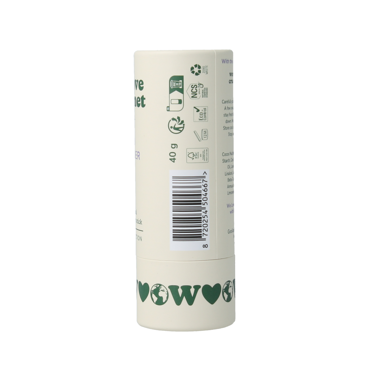 We Love The Planet Deodorant stick wild lavender 40.00 Gram