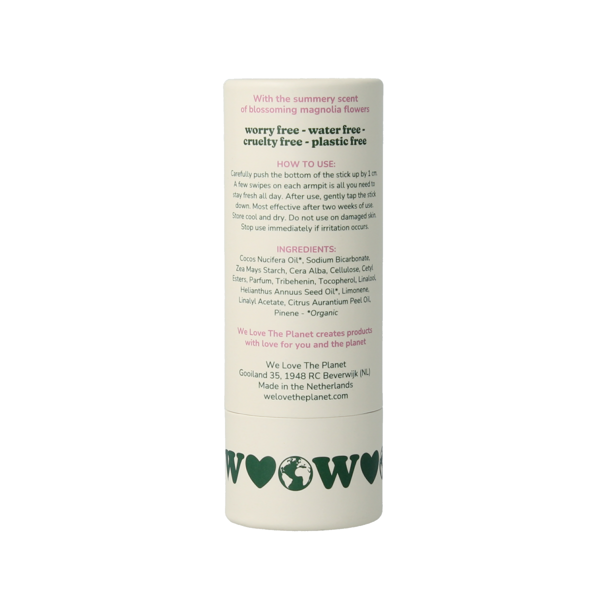 We Love The Planet Deodorant stick chic magnolia 40.00 Gram