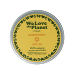 We Love The Planet Sunscreen balm vegan SPF50 35.00 Gram