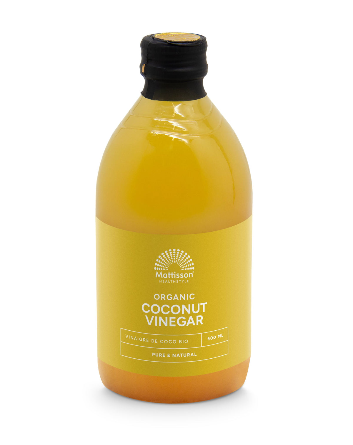 Mattisson Organic coconut vinegar pure - kokosazijn bio 500.00 Milliliter
