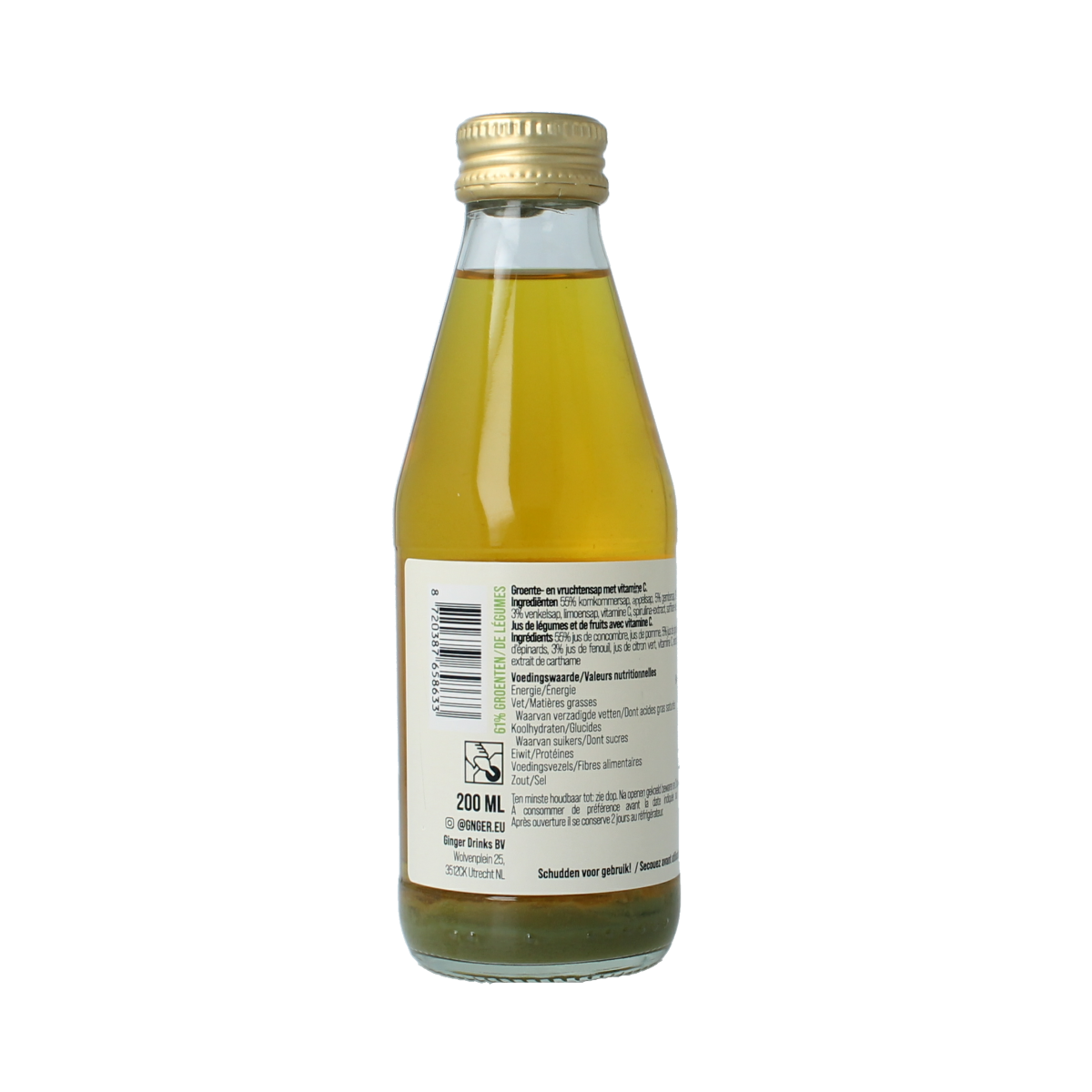 G'nger Renew groentesap met 61% groenten 200.00 Milliliter