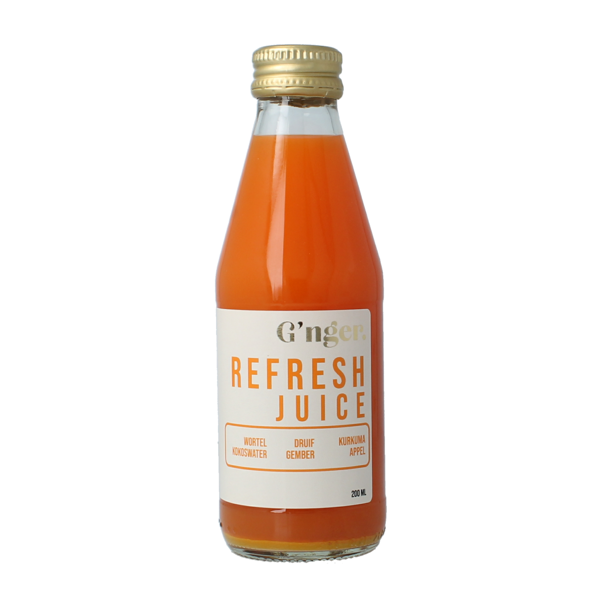 G'nger Refresh groentesap met 47% groenten 200.00 Milliliter