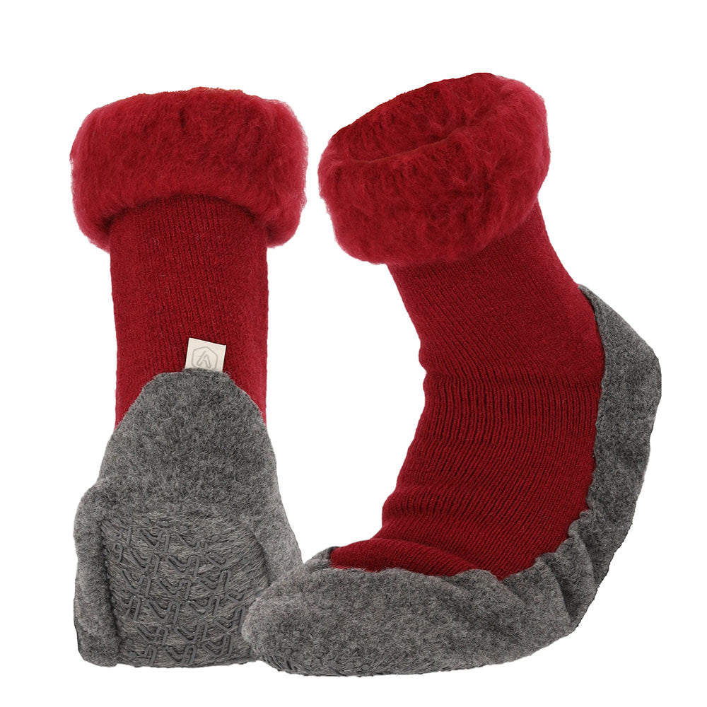 Apollo Huisslof wol anti-slip rood 37/38 1.00 Paar