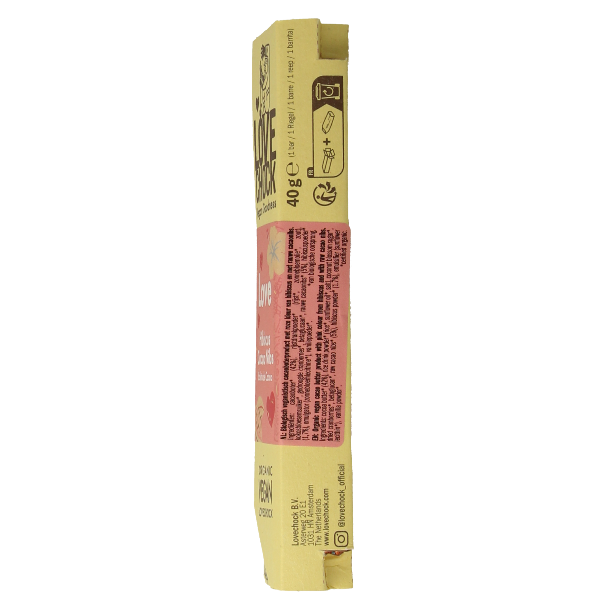 Lovechock Love hibiscus cacao nibs bio 40.00 Gram