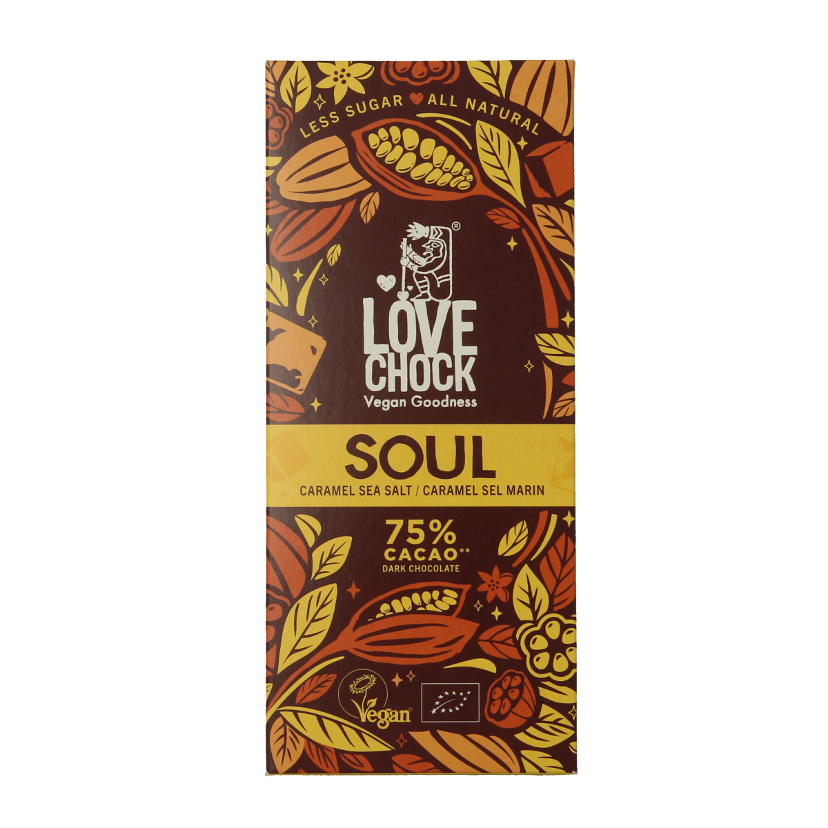 Lovechock Soul caramel sea salt bio 70.00 Gram