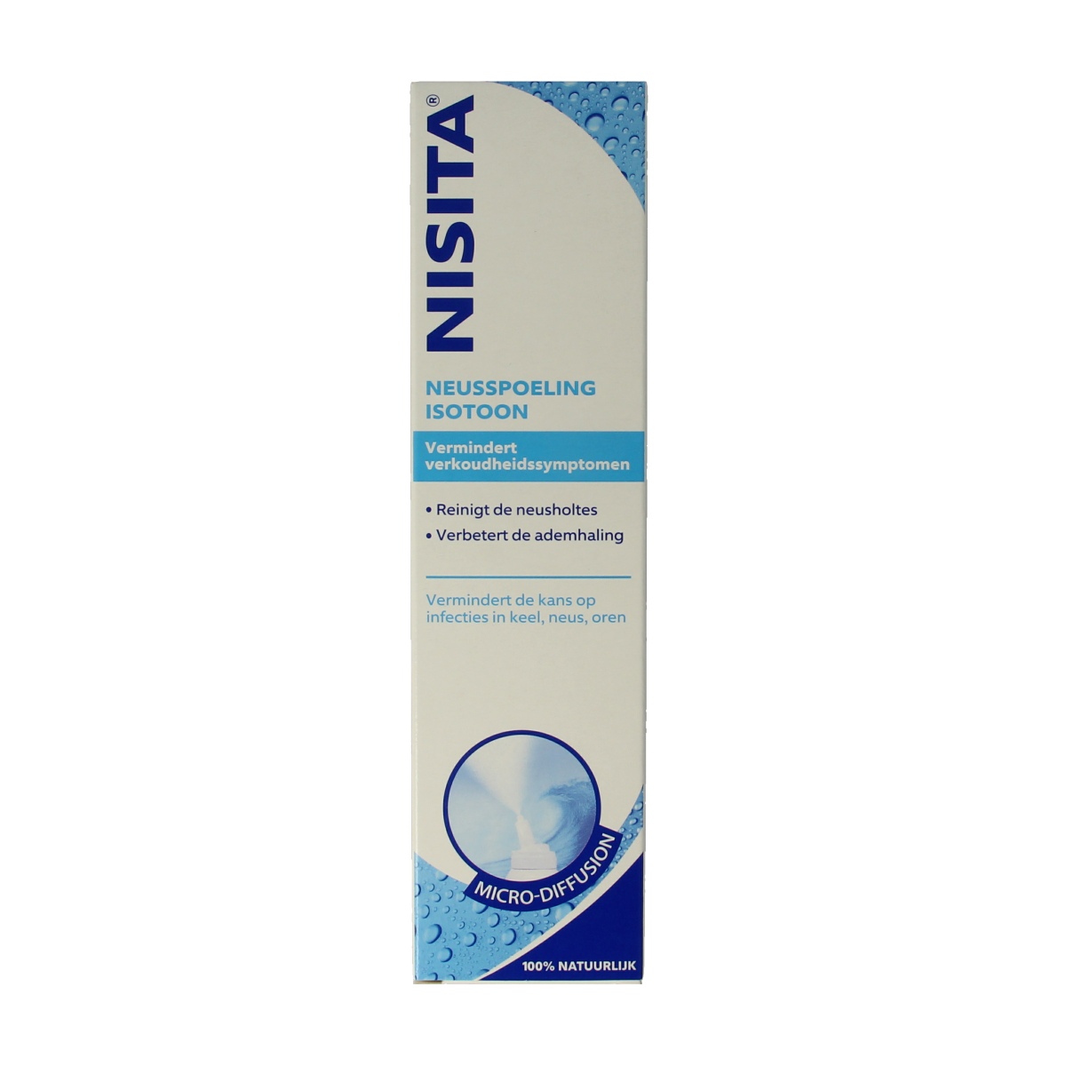 Nisita Neusspoeling isotoon micro diffusion 125.00 Milliliter