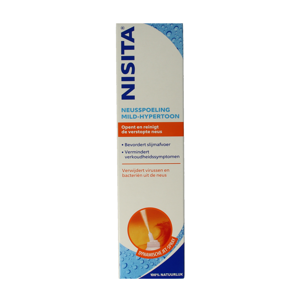Nisita Neusspoeling mild hypertoon jet spray 125.00 Milliliter