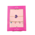 Dream the Label Cadeauset armband paars en goud 2.00 Stuks