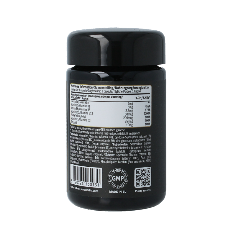 Purovitalis  Liposomal spermidine fusion 30 Capsules