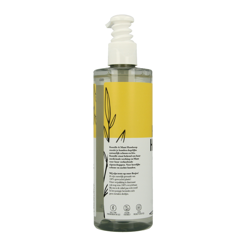 The Green Lab Co Handzeep vloeibaar kamille & munt met pomp 300 Milliliter