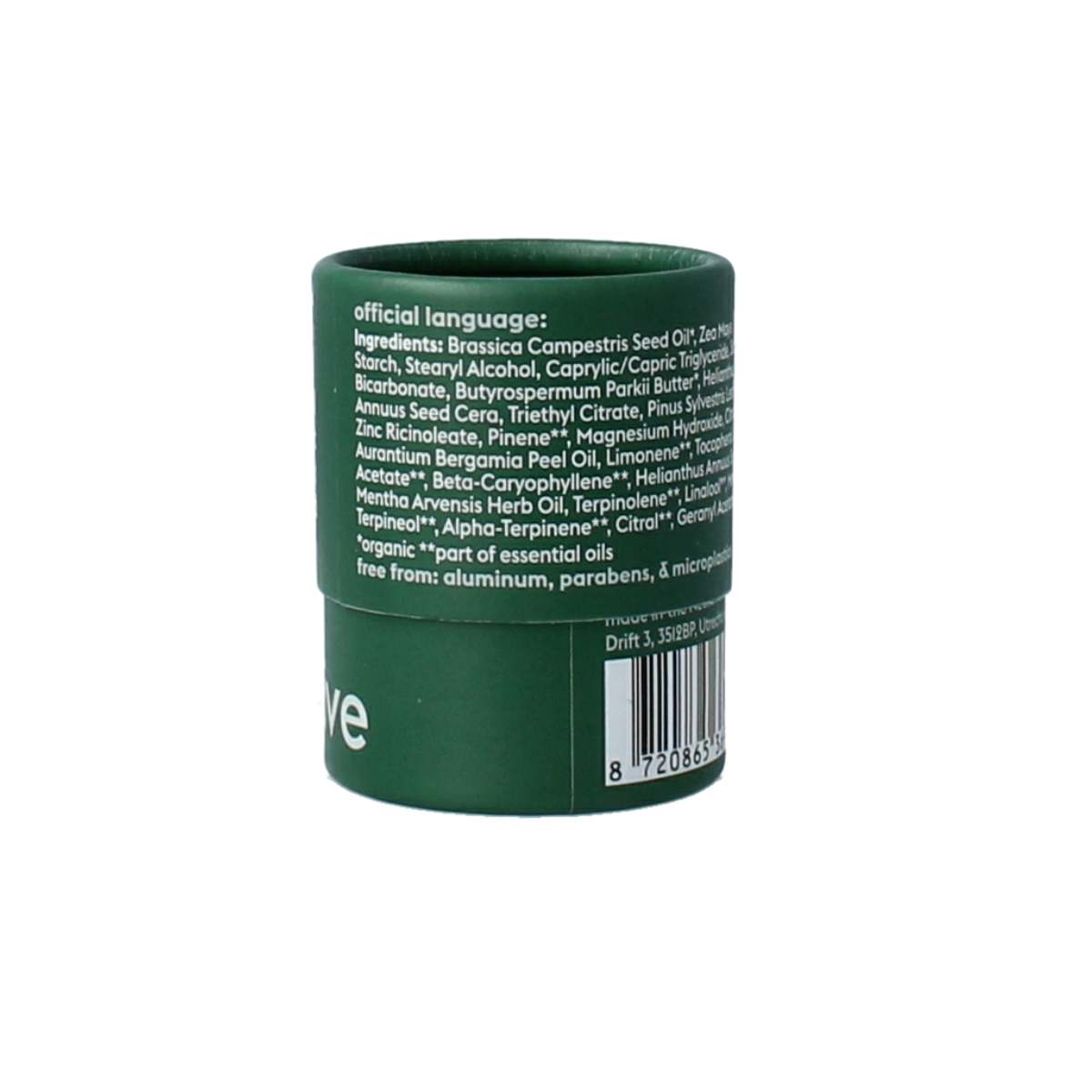Lekker Company Deodorant refill be active 40.00 Gram