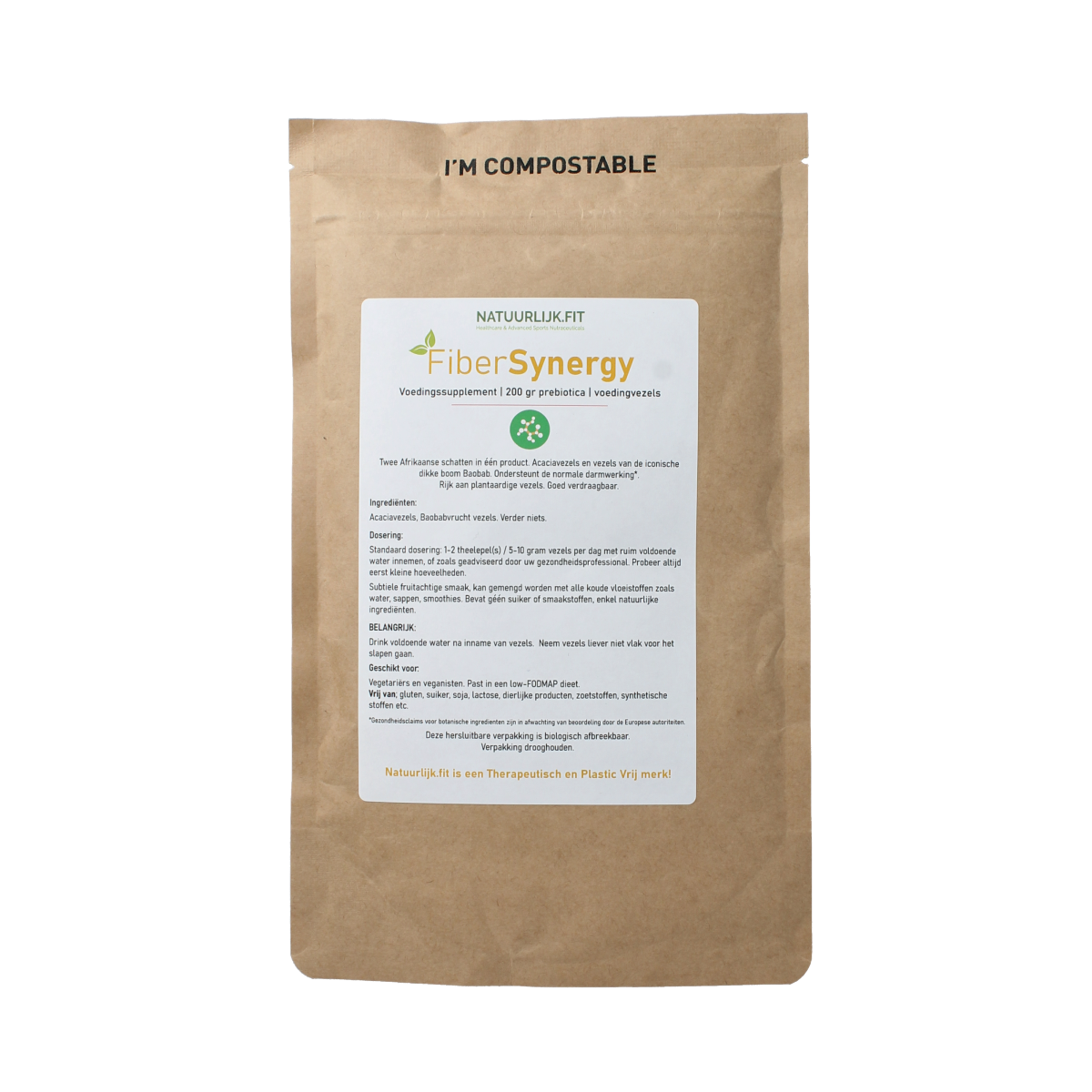 Natuurlijk.fit FiberSynergy Baobab & Acacia 200.00 Gram