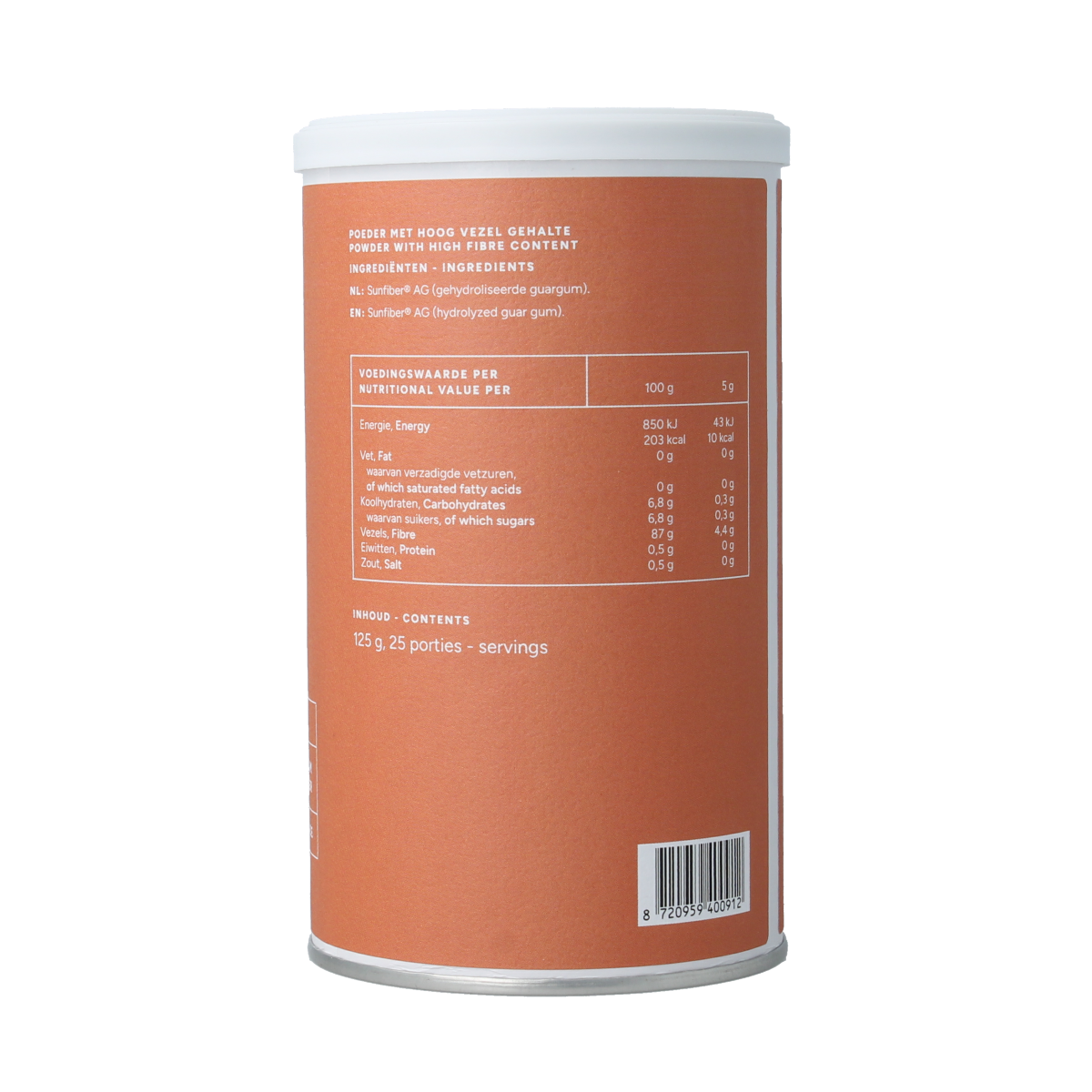 Mattisson Sunfiber oplosbare guarboonvezels vegan 125.00 Gram