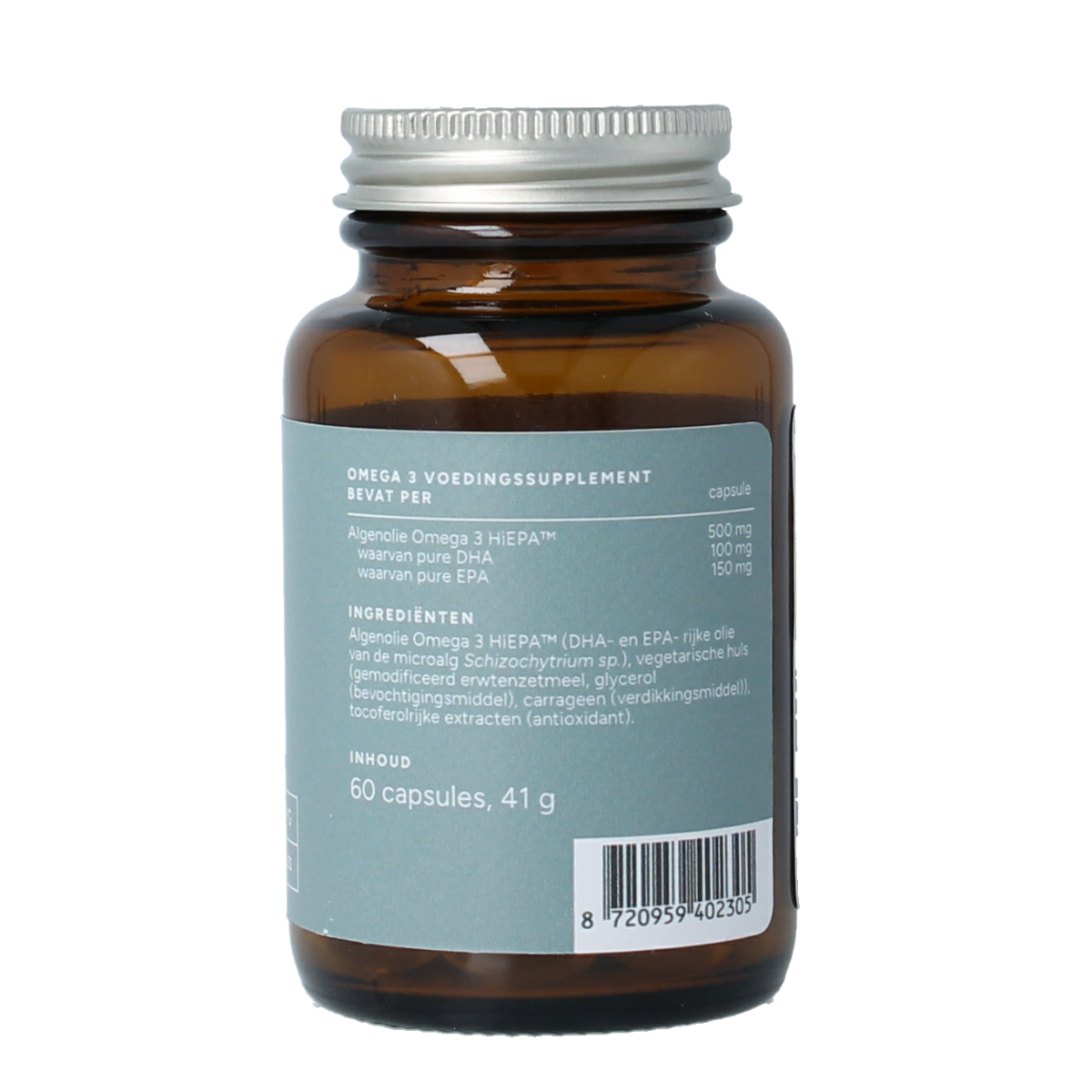 Mattisson Vegan omega 3 algenolie EPA 150mg&DHA 100mg 60.00 Capsules