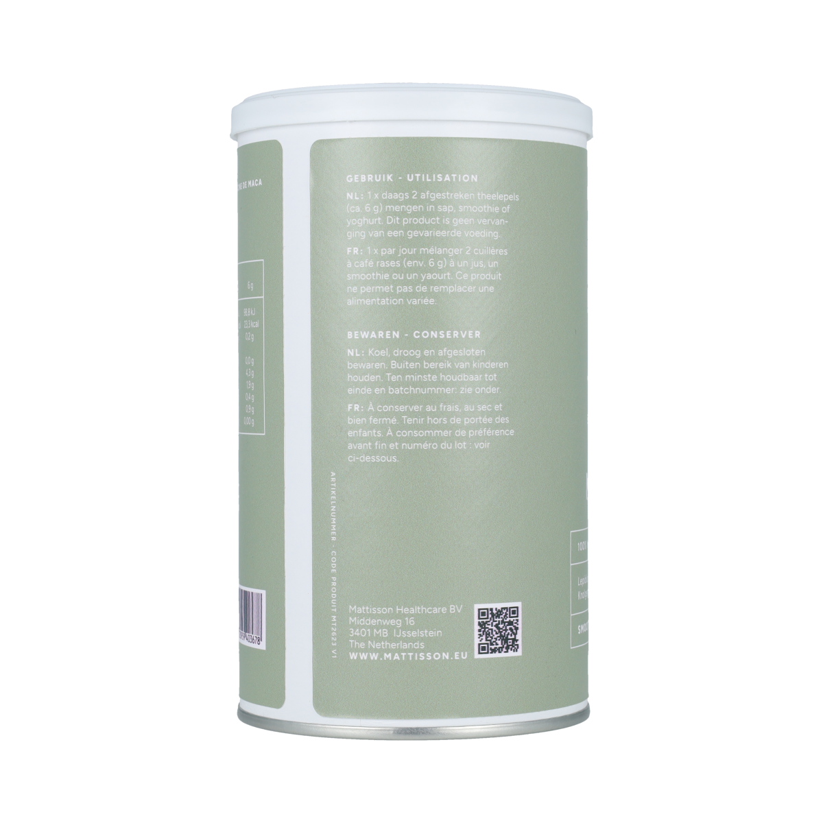 Mattisson Organic Maca Rood 300.00 Gram