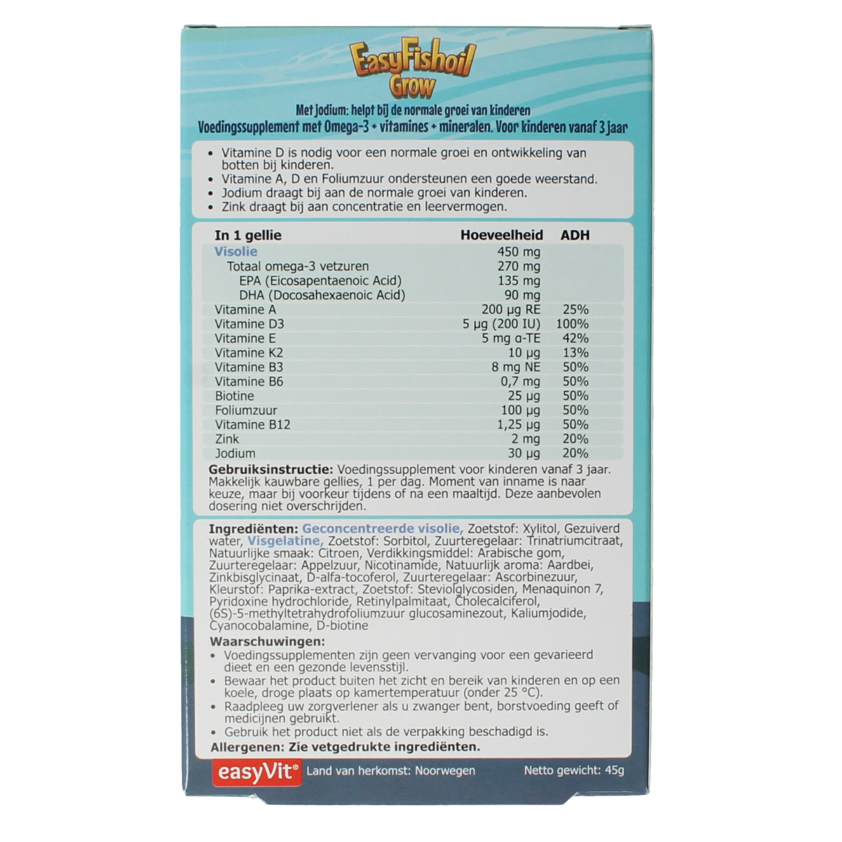 EasyVit Easyfishoil grow 30.00 Gummies