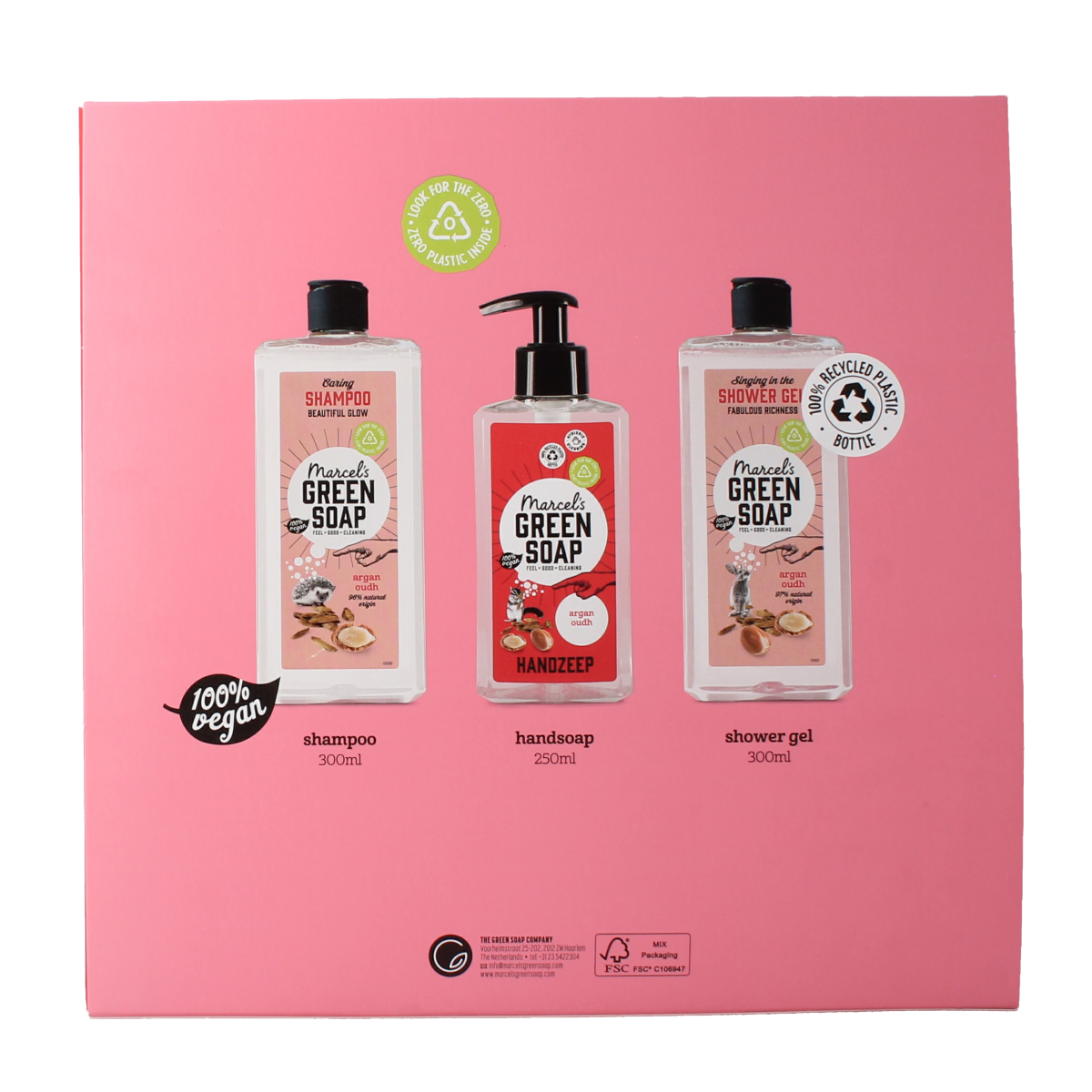 Marcel's Green Soap Giftbox argan & oudh 1.00 Stuks