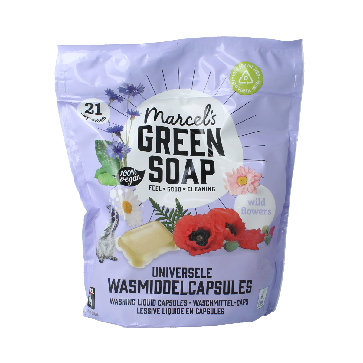 Marcel's Green Soap Wascapsules wilde bloemen 21.00 Capsules