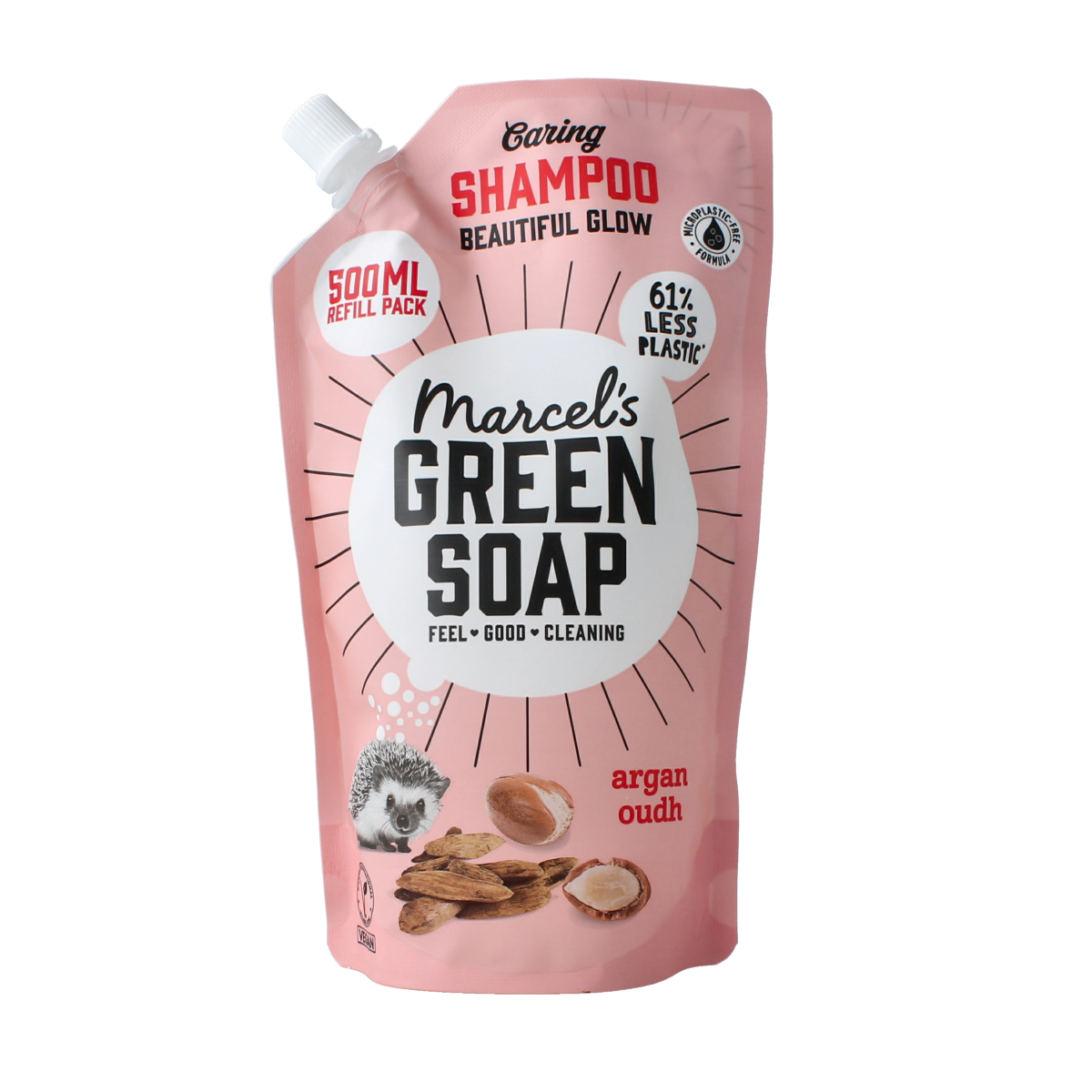 Marcel's Green Soap Shampoo argan & oudh navulling 500.00 Milliliter