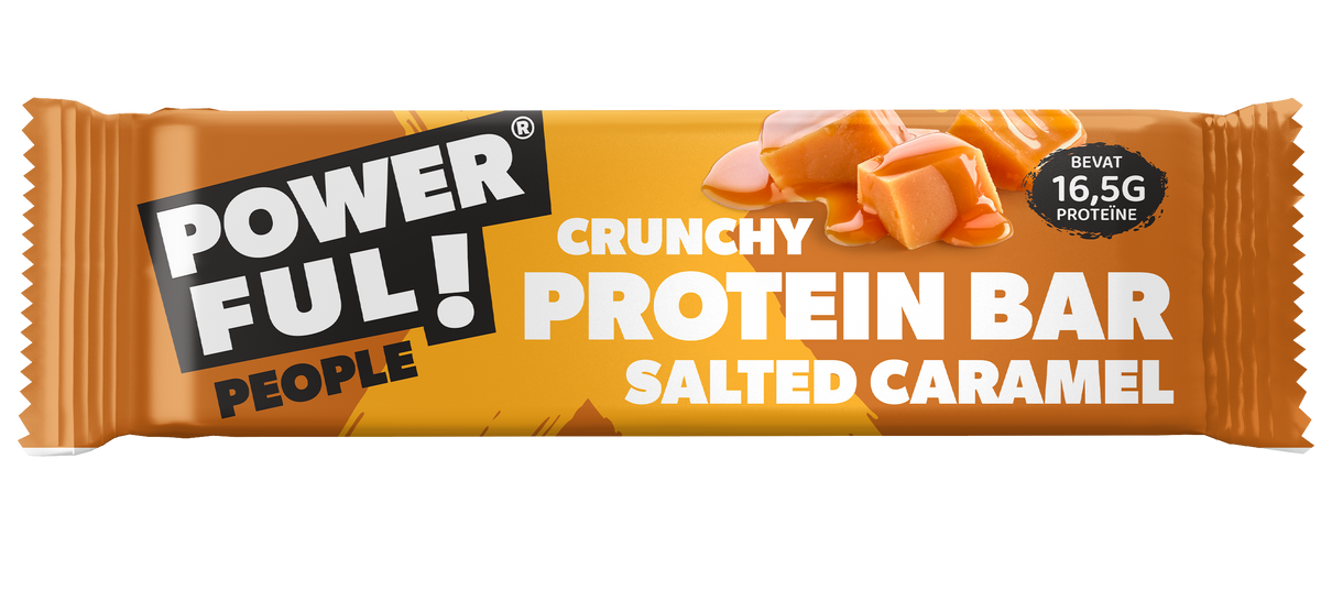 Powerful People  Protein bar salted caramel 55.00 Gram