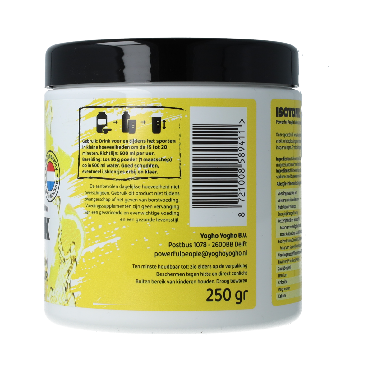 Powerful People  Isotonic drink powder lemon flavour 250.00 Gram