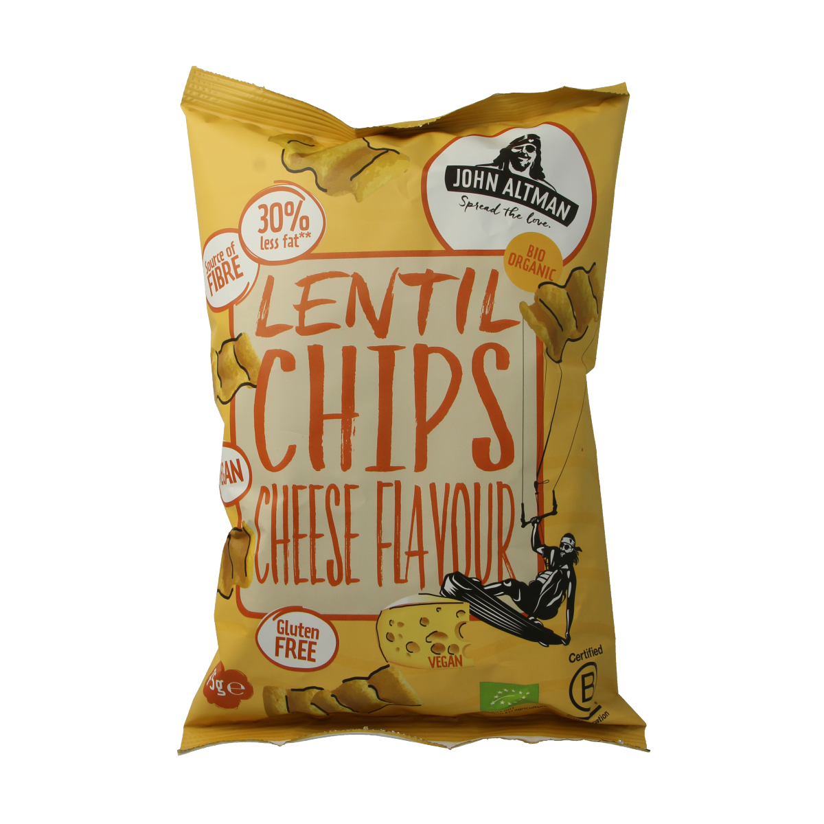 John Altman Linzen chips vegan cheese bio 75.00 Gram