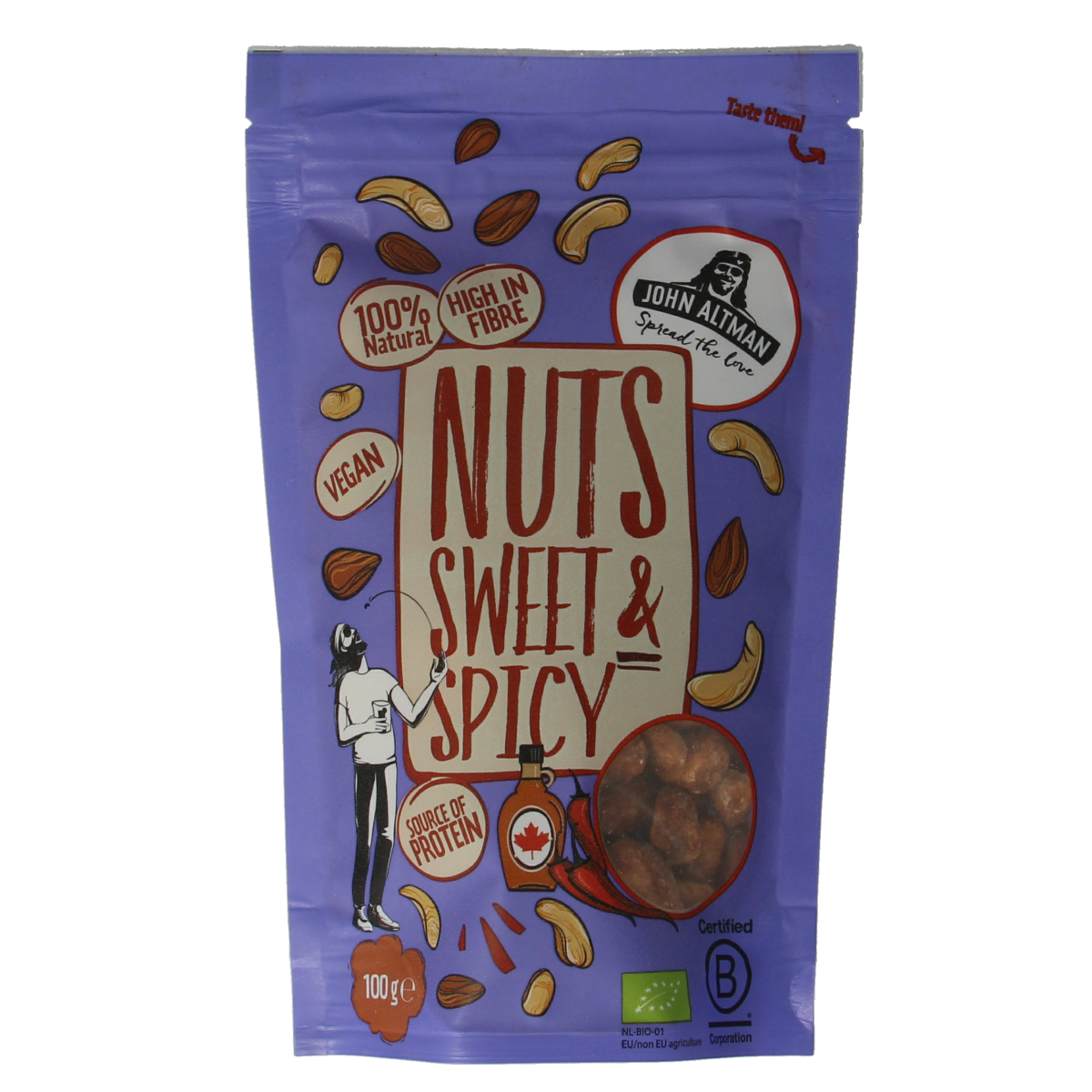 John Altman Mixed nuts sweet & spicy bio 100.00 Gram